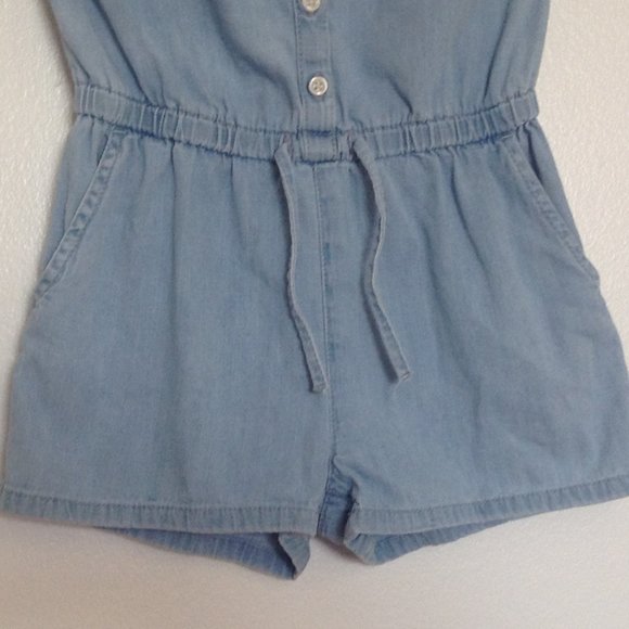 BabyGap Toddler Girl's Denim Romper, Sz. 3 years - Picture 3 of 7